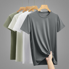 アイスシルク Tシャツ 男女兼用 夏 アウトドア 薄手 通気性 スポーツ 速乾 カップルウェア 半袖 Tシャツ メンズ