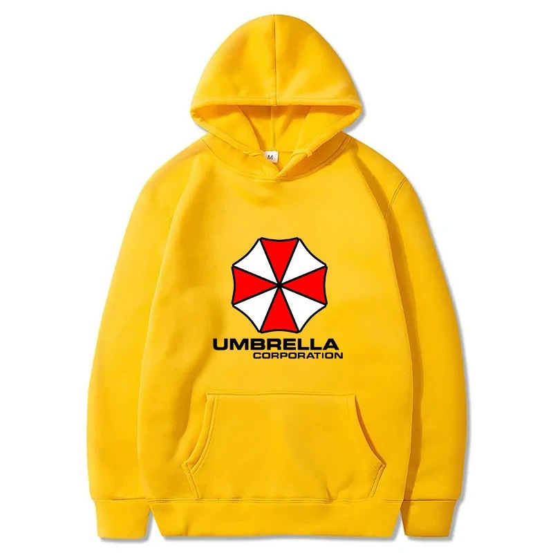 Red And White Protective Umbrella Hoody Men's Personality Lo