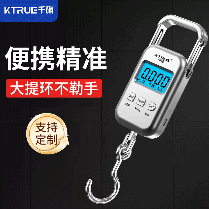 Portable Satchel Digital Scale Gram Scale Accurate 50kg High-Precision Satchel Household Luggage Express Special Spring Scale