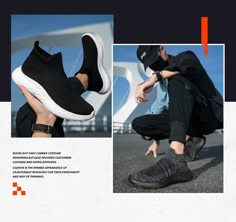 's New Men's Shoes For Autumn Are Breathable Sports Shock-absorbing Couple's Shoes, Mesh Casual Slip-on Loafers,_vogvips.com