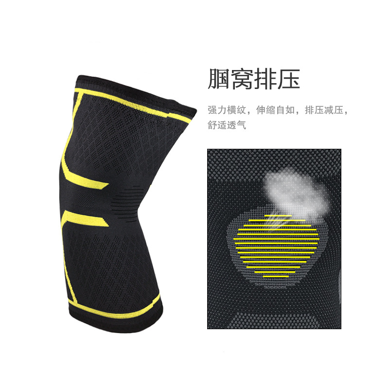 Semicírculo de punto deportes rótula verano habitación con aire acondicionado cálido nylon rótula ciclismo deportes fitness baloncesto rótula