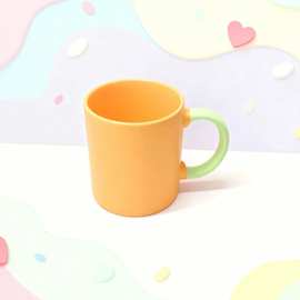 现货马卡龙茶杯情侣杯子家用马克杯牛奶水杯办公室陶瓷咖啡杯网红