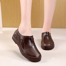 批发跨境韩系雨鞋女四季时尚短筒雨靴男防水防滑情侣水鞋低帮胶鞋