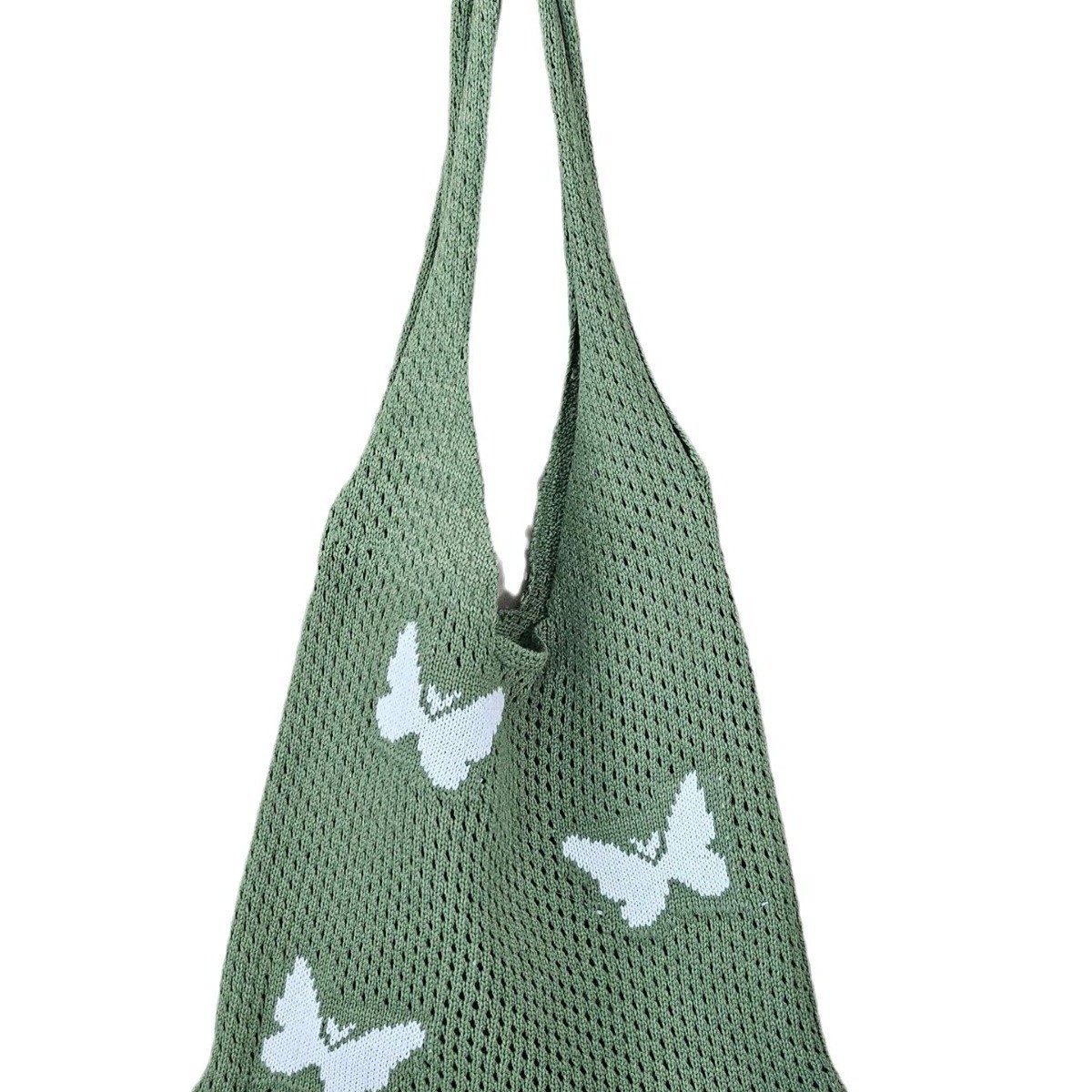 Bolso Tote Tejido Calado de Gran Capacidad de Poliéster Diseño Tejido para Uso Diario image 3