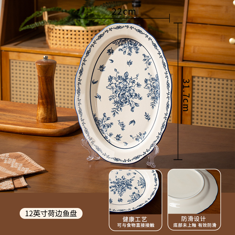 Landi belleza personalizada platos de cerámica platos de alta belleza platos de orejas pequeños platos frescos platos caseros image 15