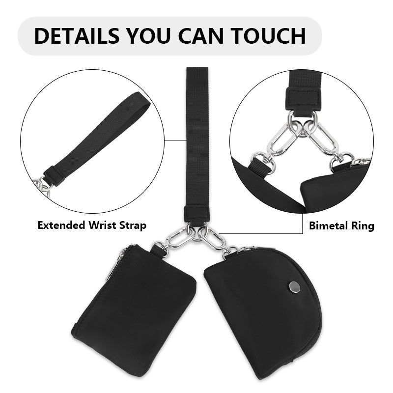 82g Weight Polyester Lining Material Zipper Closure Type Coin Purse Bags Type 1 Piece Quantity Daily Occasion Nylon Material Solid Color Pattern All Seasons Season Unisex Gender Simple Style Style Semicircle Shape Pink + White Black Black Gray Nylon Solid Color Semicircle Clutches 27