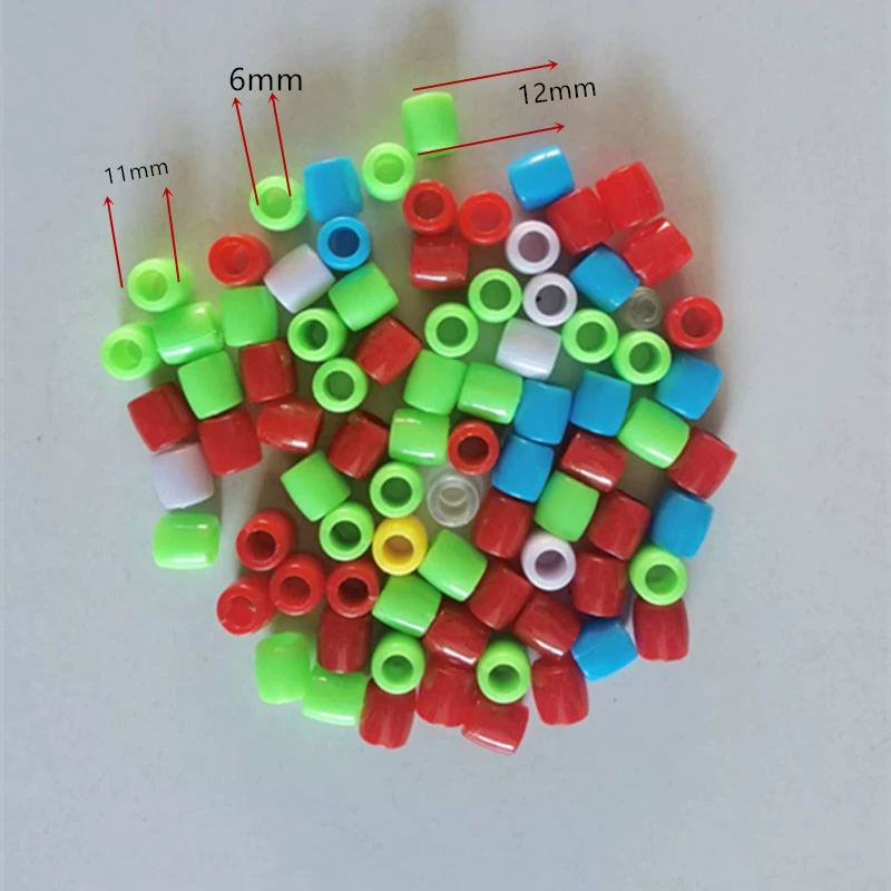 11*12*6 мм бусины с большим отверстием, бусины-бочонки, разноцветные однотонные разноцветные акриловые свободные бусины, маленькие бусины в виде пони, сделай сам, ручная работа, материал для бисера
