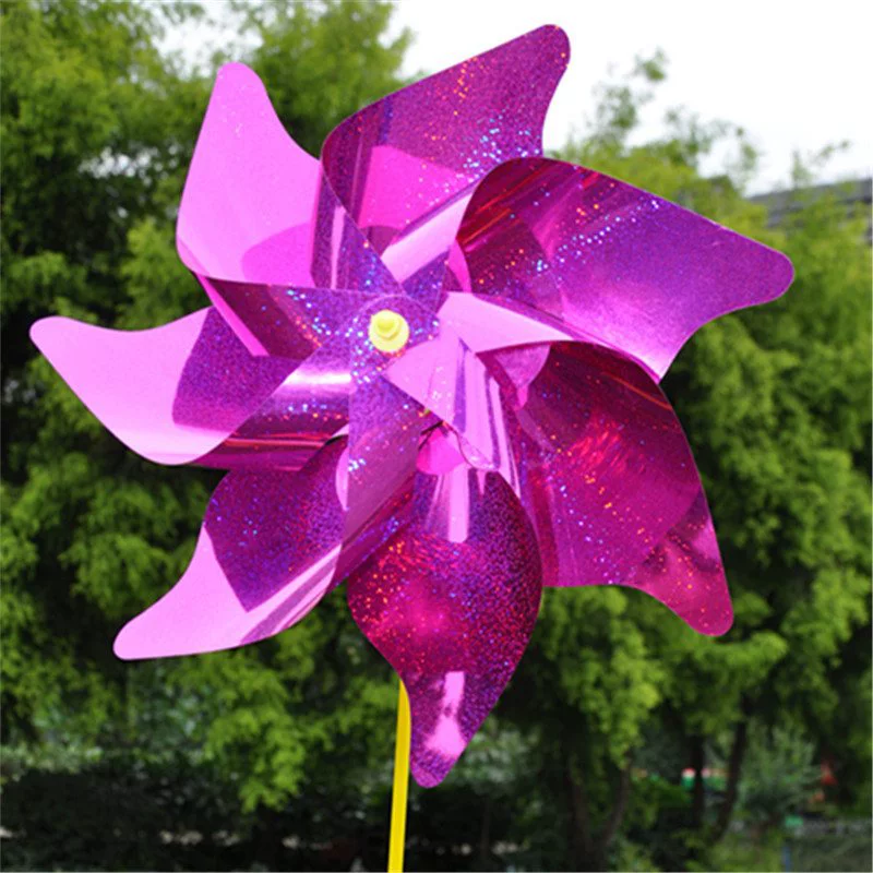 Colorful travel plastic windmill toy for camping