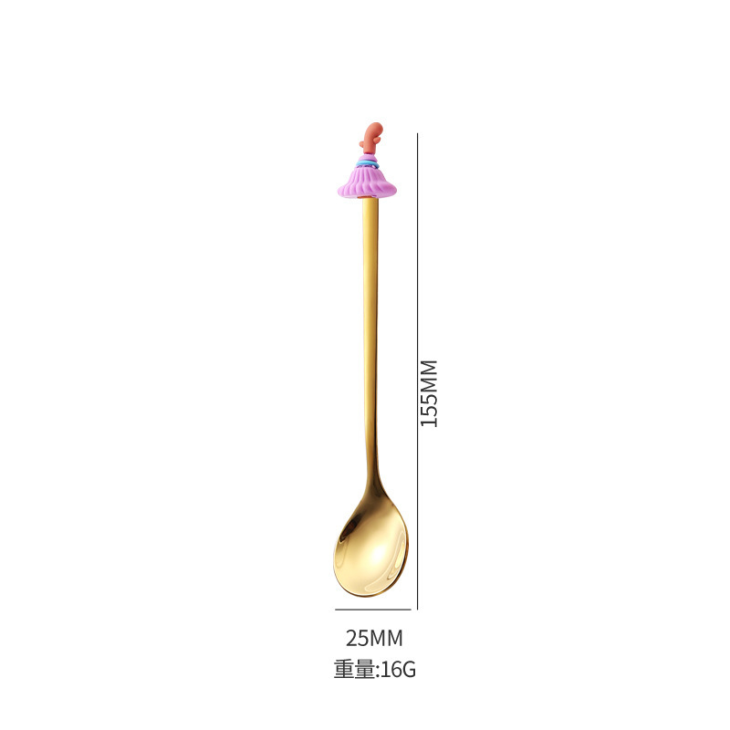 316不锈钢勺子叉子餐具套装创意万圣节叉勺套装蛋糕甜品勺水果叉|undefined
