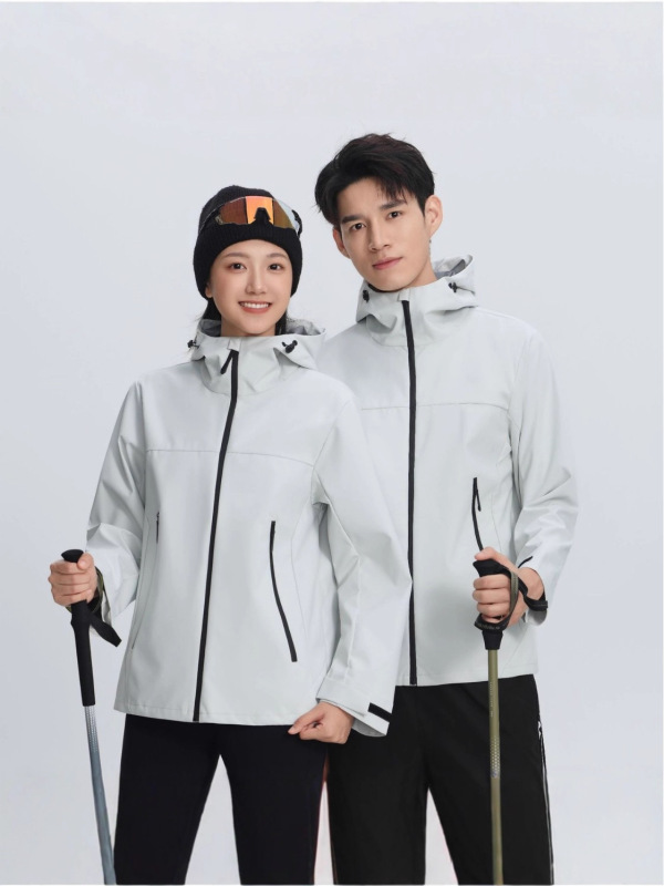 软壳冲锋衣男女春秋款户外登山服潮流百搭夹克外套企业团体服立领|undefined