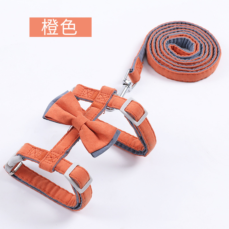 Fabricante en stock bowknot algodón en forma de I gato cuerda de tracción anti-rotura ajustable suave gato cuerda gato cadena