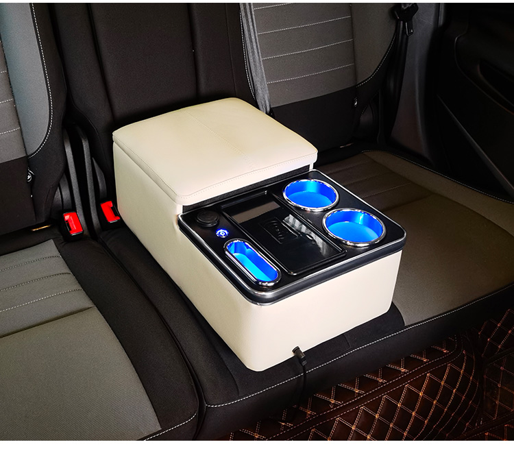 Car Rear Armrest Box, Universal Second Row Middle Storage Box, Car Rear Seat Armrest Interior Modification