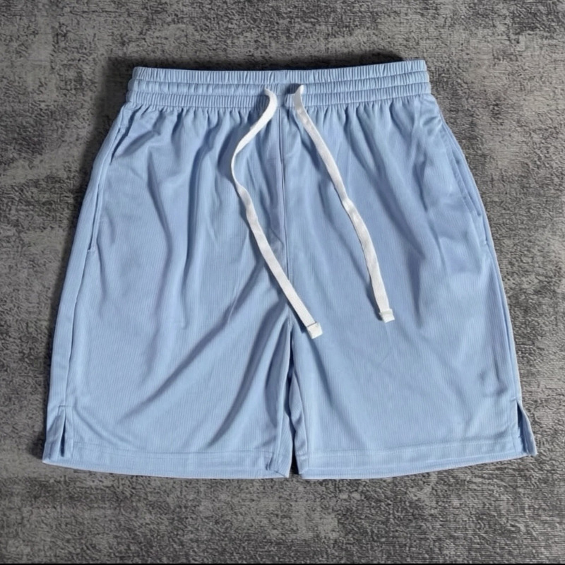 Basketball shorts, American-style sports shorts for men, summer quick-dry breathable running fitness quarter-length shorts, below-the-knee trendy style