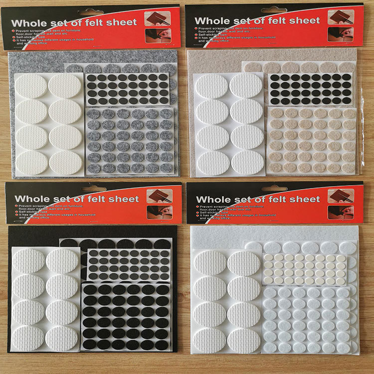 factory direct supply furniture protector furniture anti-slip felt mat felt set foot mat table and chair felt mats set