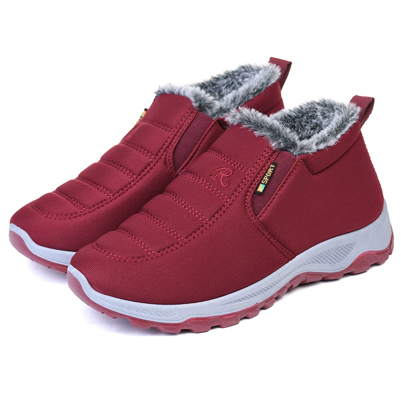 Зимние тепло-ботинки из хлопка, унисекс обувь на slip-on, размеры 36–44