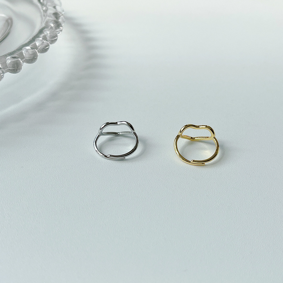 Fashion Heart Shape Copper Rings 1 Piece