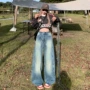 美式宽松新款显瘦牛仔裤