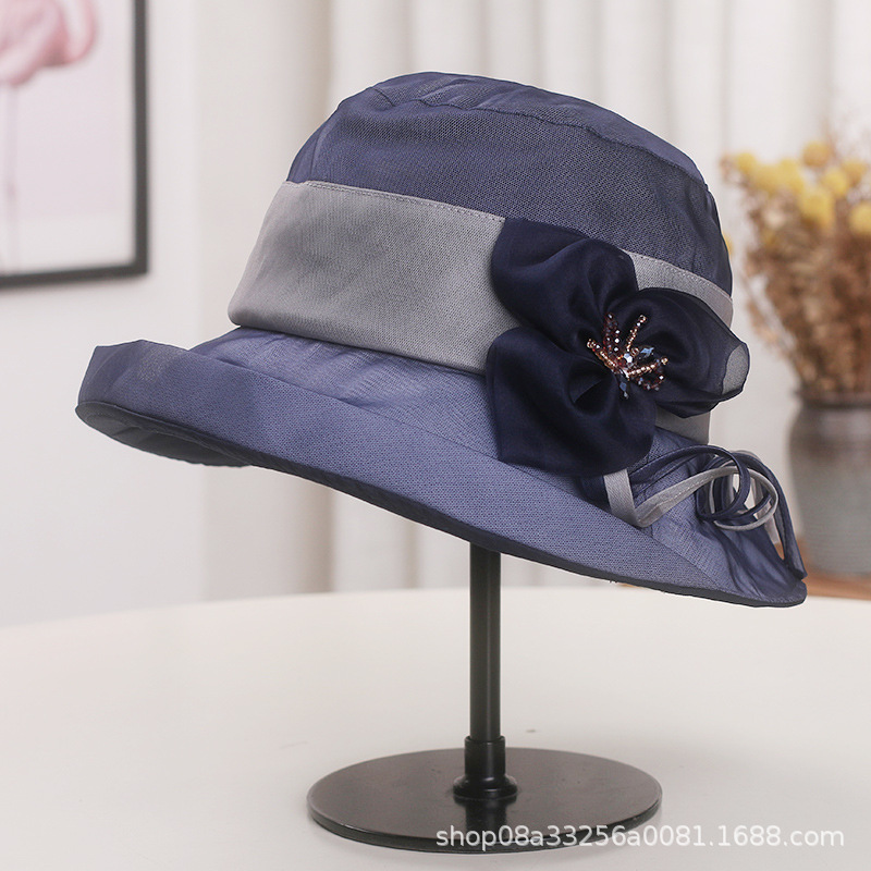 Silk foldable beach universal sun hat solar-powered