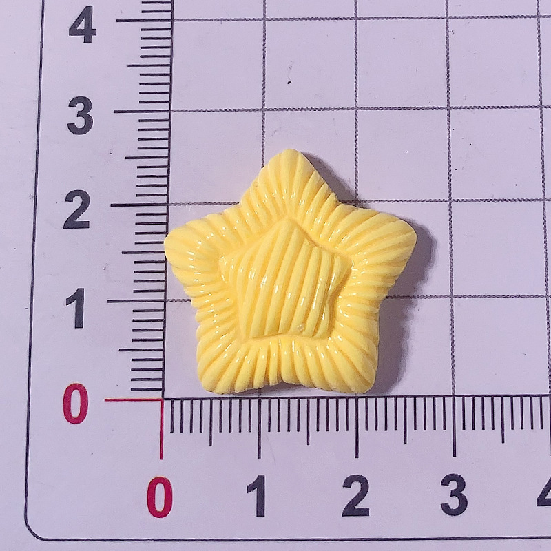 Nuevos acessorios de resina de doble capa de macarón de pentaco de crema pegamento para el cabello pin de cabello agujeros de hebilla de zapatos hechos a mano, etc.