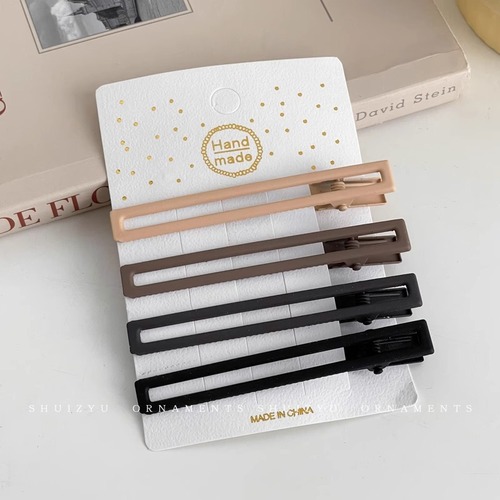 Seamless Duckbill Clip, Large Size, for Bangs & Forehead Hair—Perfect for Side Strands and Nape of the Neck; Summer-Ready Hair Accessories for Women