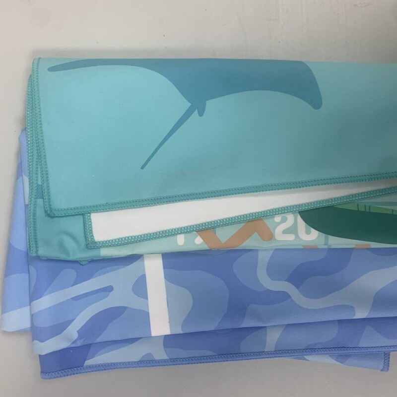 Customized Microfiber Beach Towel, Quick-Drying Sports Towel, Outdoor Swimming Sand-Proof and Water-Absorbent Towel, Heat Transfer Printing, Water-Absorbent and Quick-Drying