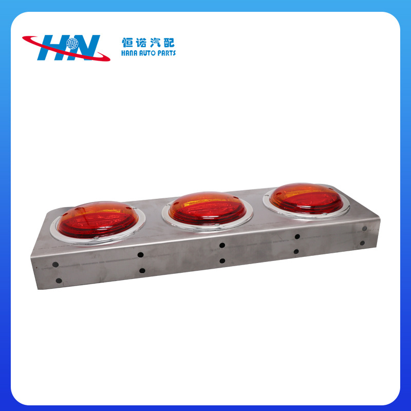 El comercio exterior de tres ronda luz trasera adecuada para Mitsubishi triple LED camión luz trasera del coche japonés universal