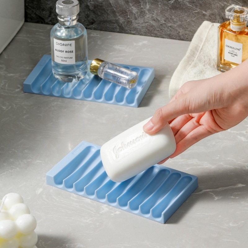 caja de jabón de drenaje suave patentada caja de jabón de venta caliente transfronteriza caja de jabón de baño de drenaje estante de almacenamiento de jabón al por mayor