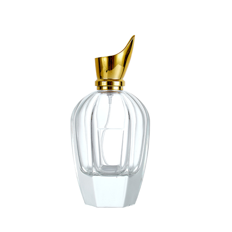 Botella de Vidrio de Fondo Grueso con Pulsador para Perfume 30-100 ml de Vidrio
