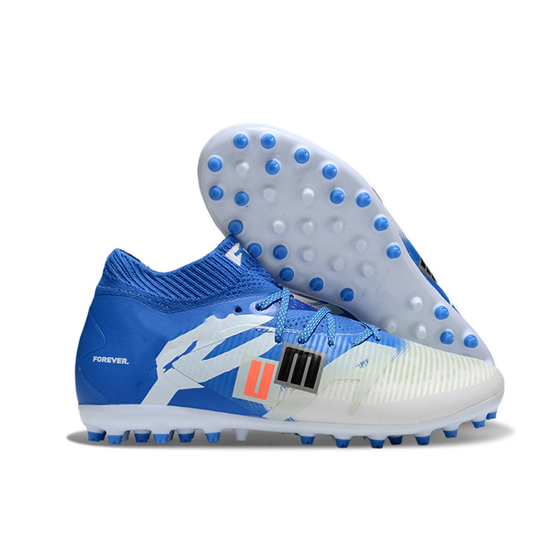 Fábrica de Putian al por mayor zapatos de fútbol deportivos transfronterizos futuros 8 generaciones de alta esencia de punto completo serie MG clavos para hombres