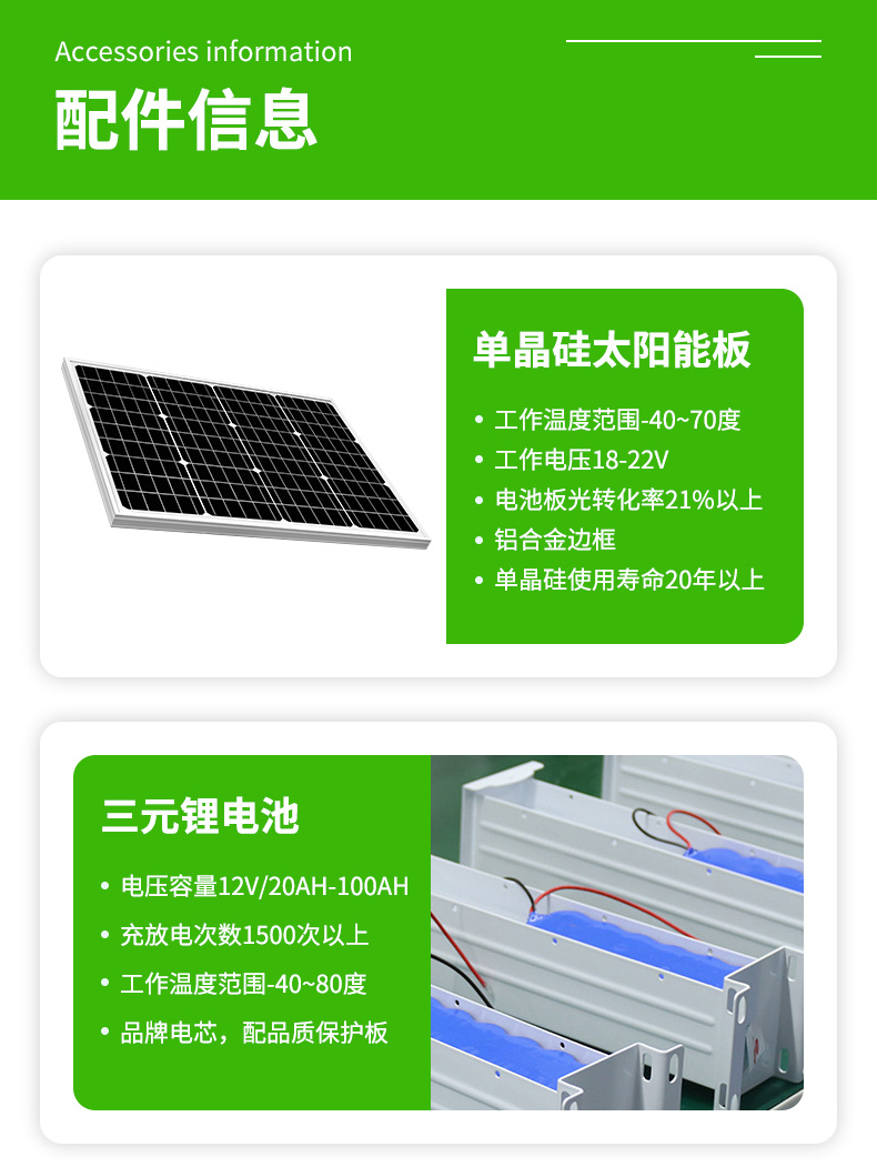 户外5v太阳能充电供电光伏板 跨境单晶硅移动充电宝野外移动电源详情8