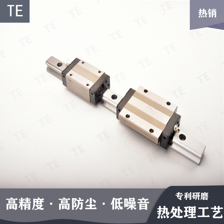 低组装HSB25方形滑动导轨TE直线导轨自动化电机法兰线性导轨