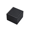 Black plastic square stand, polyurethane watch box
