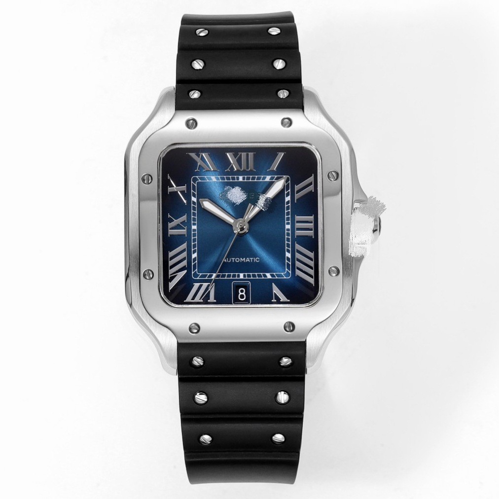 Santos Watch Dumont Roman Series Fully Automatic Mechanical Watch Couple Style Fashion Blue Balloon Cross-Border Wholesale