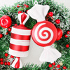 PVC cane candy pendant 16CM Christmas tree decoration party decoration pendant