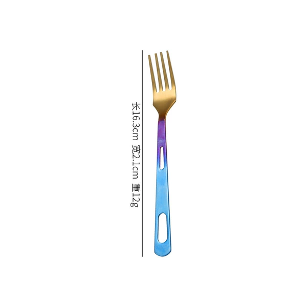 Gradient color hollow fork