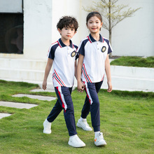 幼儿园园服中小学生校服夏季短袖运动T恤儿童亲子活动班服教师服