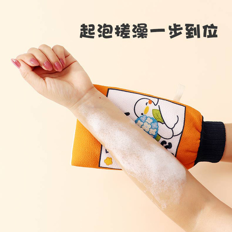 Washing towel manufacturers wholesale custom bath gloves printed bath towel children double-sided thickened bath towel bath