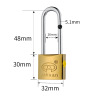 Yahuan Yahuan brand word -plated titanium -plated iron hanging lock -plated copper -plated all -copper core iron outdoor anti -theft