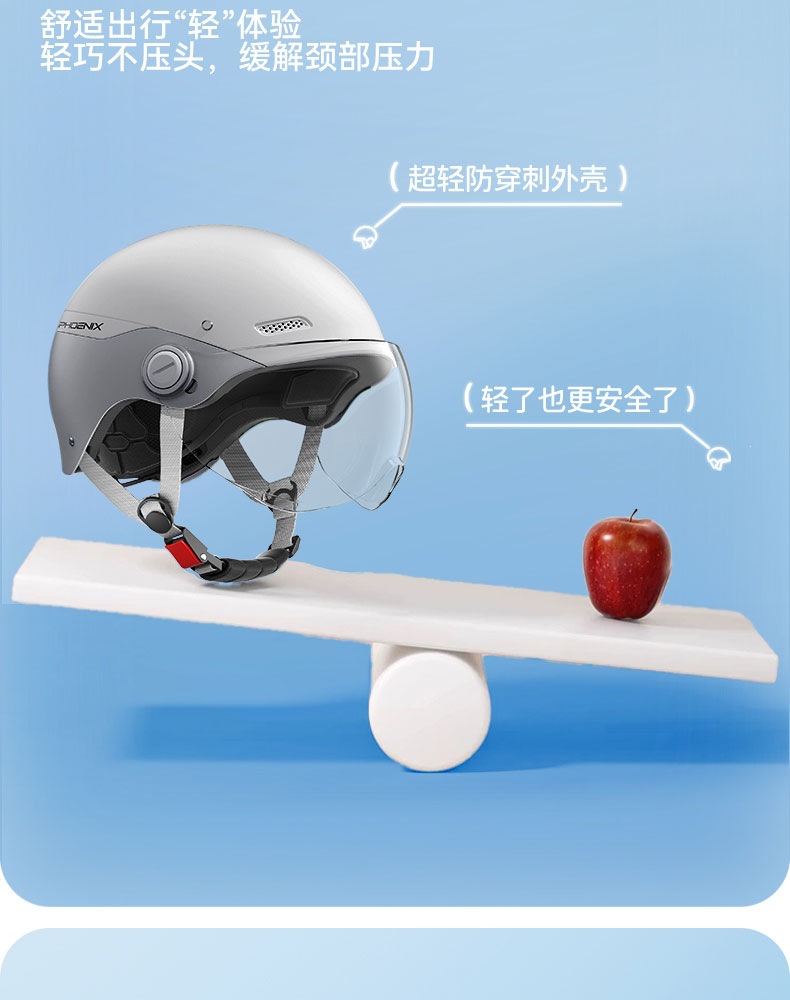 Suitable for 2025 new model 3C certified electric scooter helmet for women, summer non-hair-pressing, sun-protective half helmet for all seasons