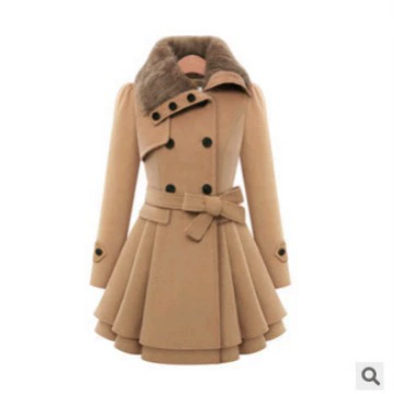 Шерстящее пальто, AliExpress, wish, европейский стиль, облегающий, повышенная толщина, (физические)