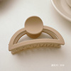 Brand big crab pin, shark, hairgrip, advanced hair accessory, South Korea, simple and elegant design, high-quality style