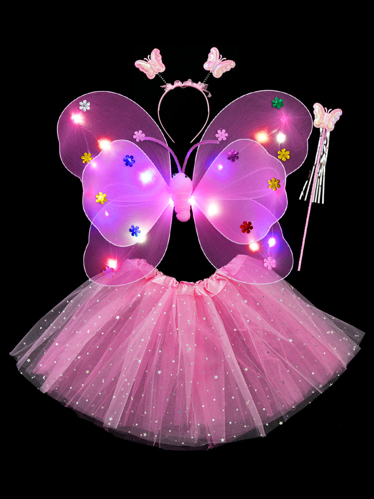 20 света светильника двойной слой трех -набор штук+звездная юбка