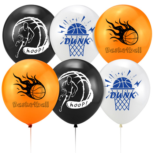 Basketball theme party decoration sports boy birthday flag cake insert balloon set decoration supplies