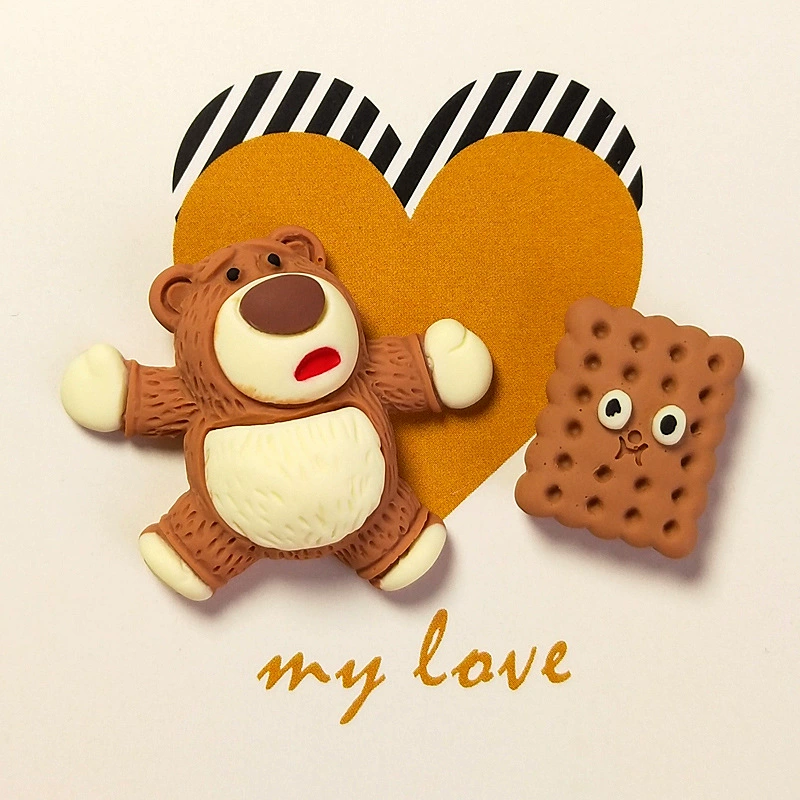 Accessory, decorations, big material, accessories, cream hairgrip, phone case