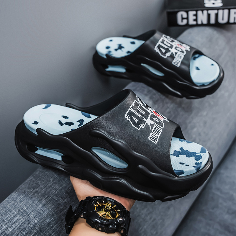 Zapatillas de suela gruesa de EVA de gama alta para hombre para aumentar la sensación de pisar mierda