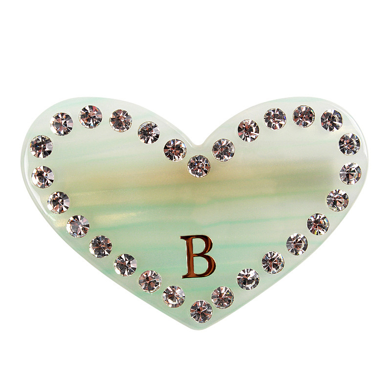 Modern Style, Sweet Style Modern Style Sweet Women's Heart Shape Acetic Acid Sheets Hair Clip