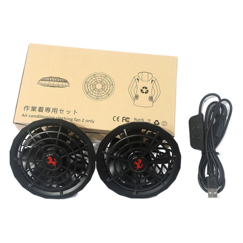 Фабричный вентилятор прямой поставки, вентилятор для одежды, охрана труда, вентилятор для одежды, кондиционер, вентилятор для одежды, 12 В, полный комплект охлаждающей одежды, бесщеточный вентилятор