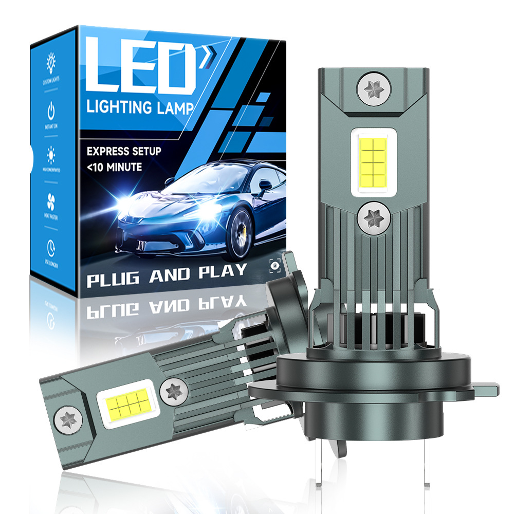 SENROBO transfronterizo venta caliente automóvil condujo faro H7 enchufe directo de alto brillo H4 cerca de alto brillo integrado image 1