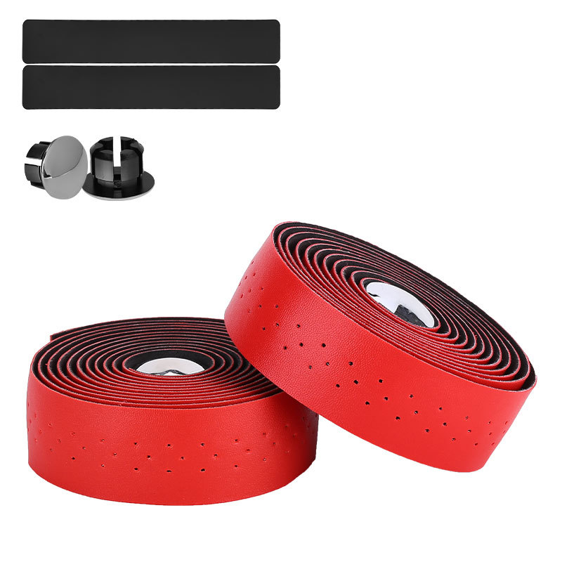 Suministro de los fabricantes perforada PU manejar cinturón de carretera bicicleta mango cinturón multi-color opcional scooter Correa