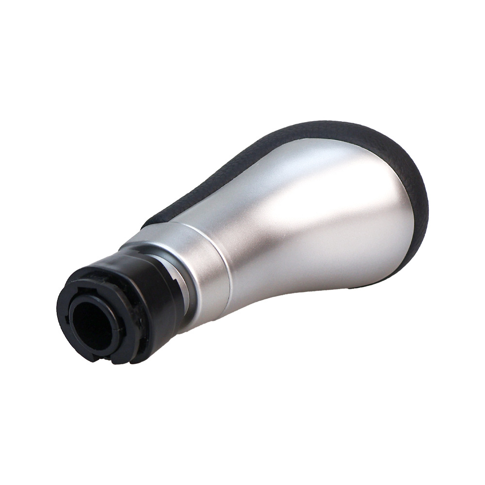 Suitable for Mercedes-Benz W176W246 manual transmission gear shift knob in silver, cabin accessory